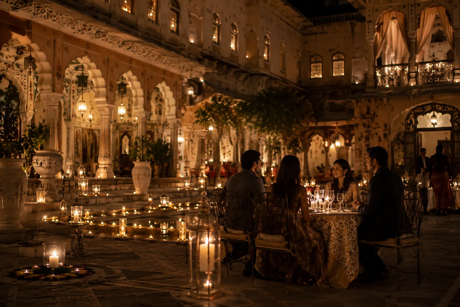 Beautiful historic heritage palace resort in Rajasthan India