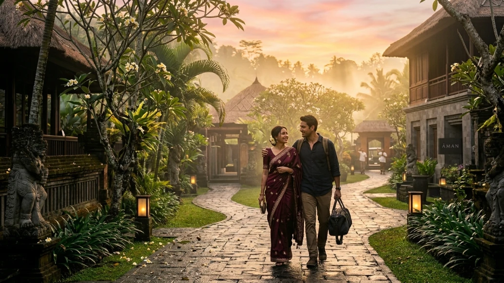 Luxury Bali resort gardens