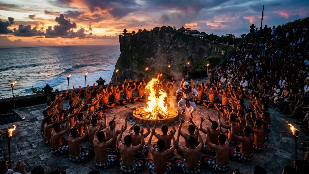 Kecak Fire Dance at Uluwatu Temple, Bali