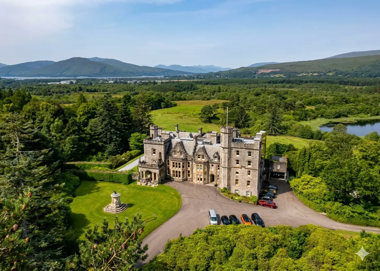 Luxury castle stay in Scotland for family travel in Europe