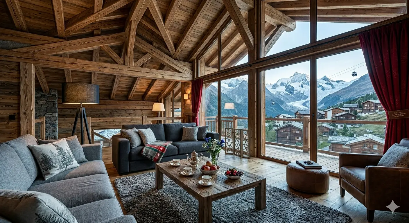 Multi-generational family travel at a luxury Swiss chalet