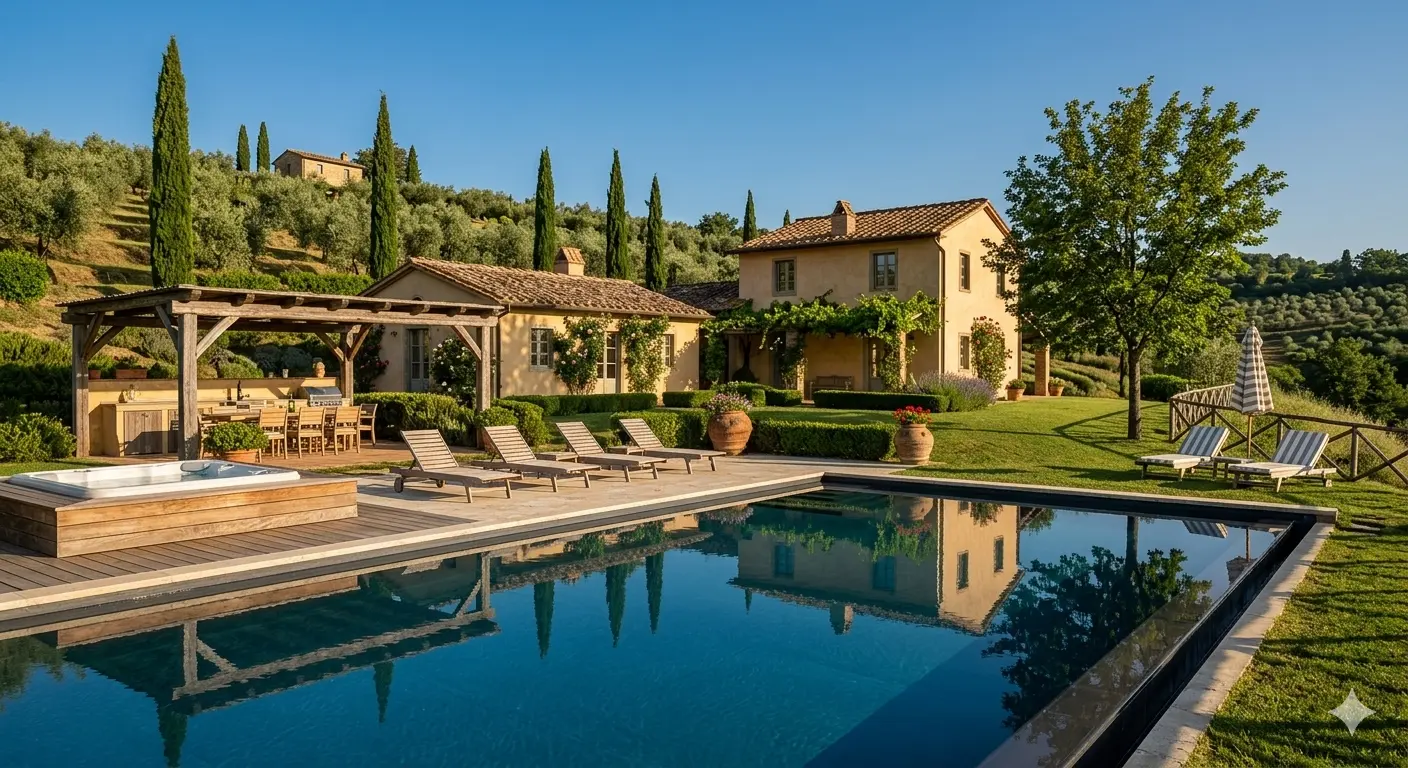 Private luxury villa stay in Tuscany, Italy for family holidays