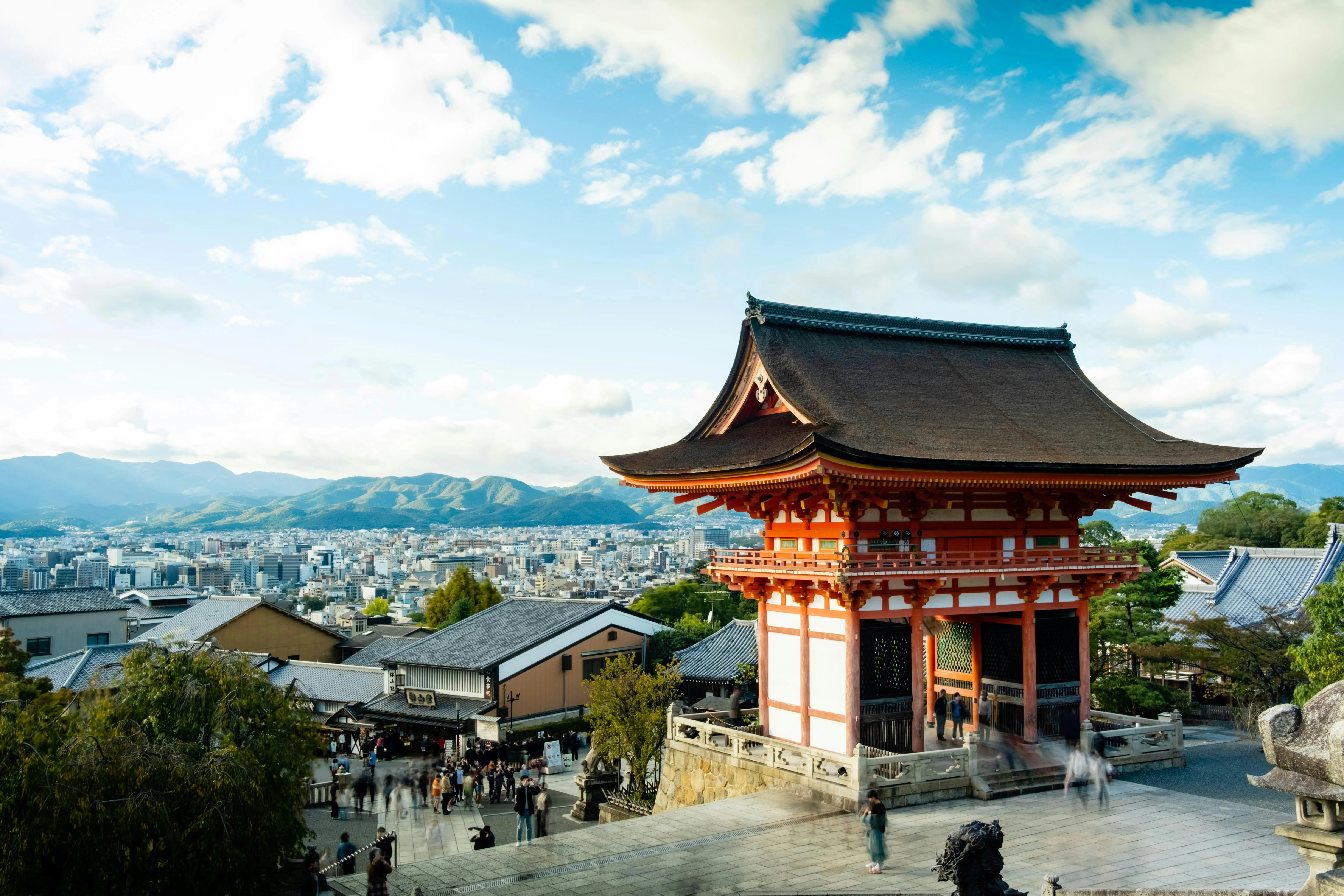 Kiyomizu-dera Temple Gateway Kyoto Japan