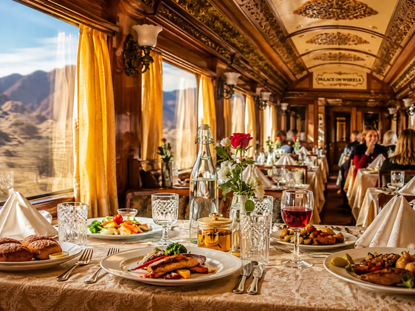 Palace on Wheels heritage rail journey.
