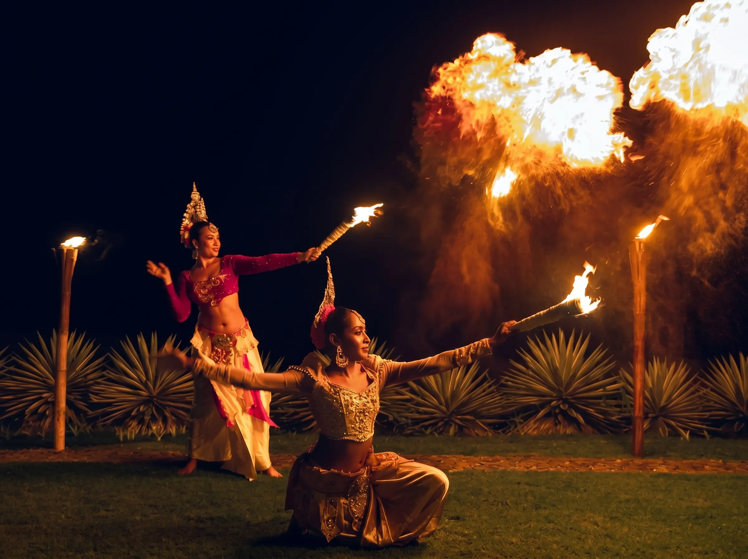 Exclusive private traditional cultural dance performance for luxury guests